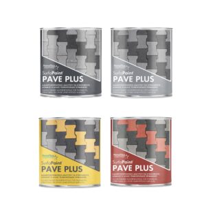 Surfapaint Pave Plus - vopsea pentru pavaj. 4 culori + 1 transparent